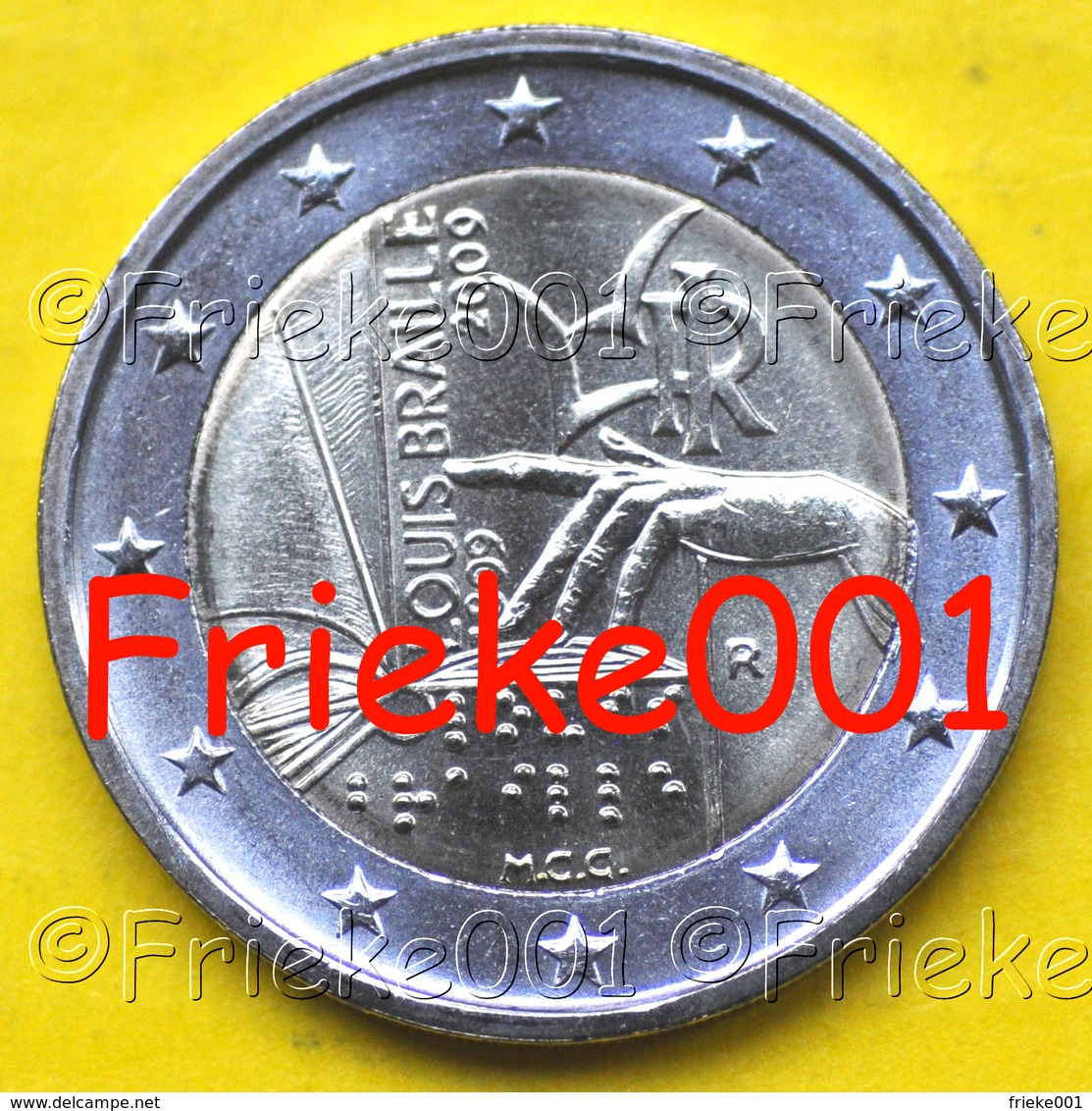 Italië - 2 Euro 2009 Comm.(Braille) - Italie