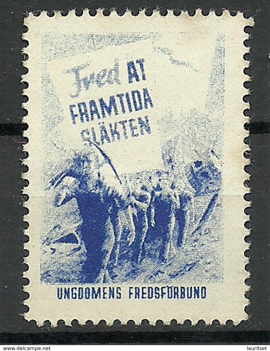 SWEDEN Youth Union For Peace Advertising Poster Stamp - Erinnofilia