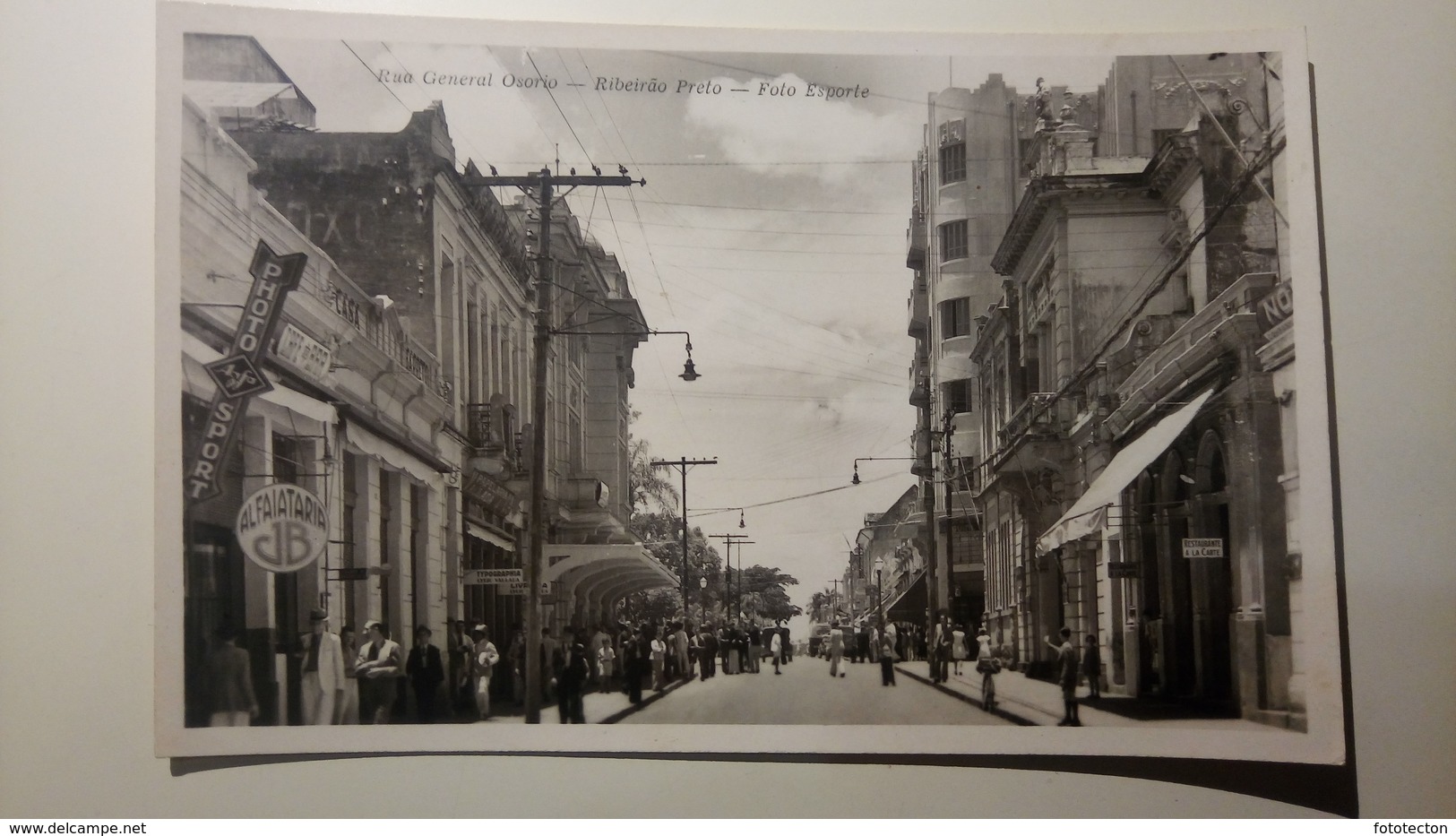 Brasil - Ribeirão Preto - Rua General Osorio - Foto Esporte - 1950 - Animata - São Paulo