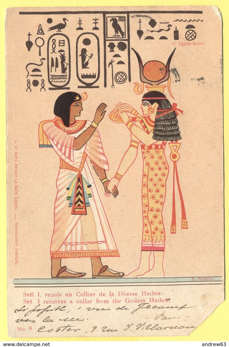 EGITTO - EGYPTE - Egypt - 1903 - 10c Mouchon - Seti I Reçois Un Collier De La Dèesse Hathor - Viaggiata Da Paris Per Féc - Altri & Non Classificati