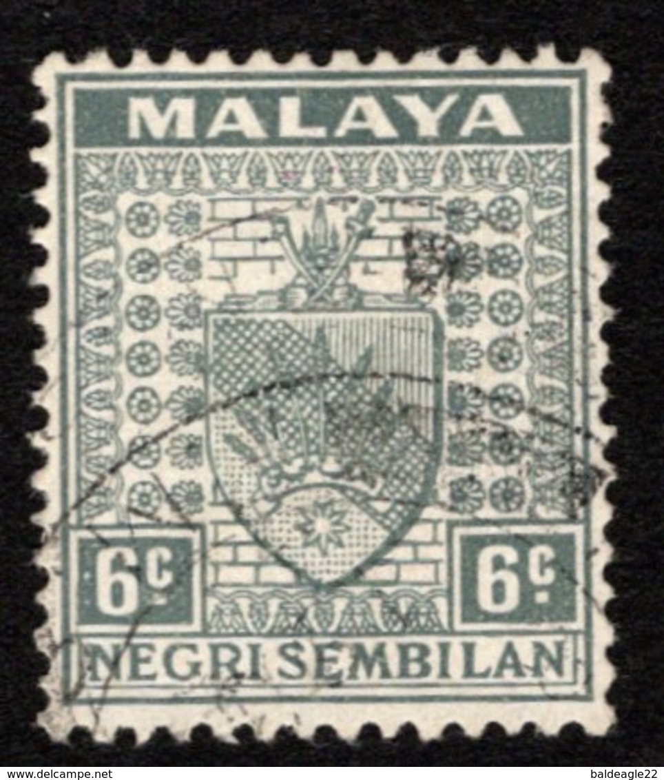 Malaya - Negri Sembilan - Scott #25A Used - Federation Of Malaya - Negri Sembilan