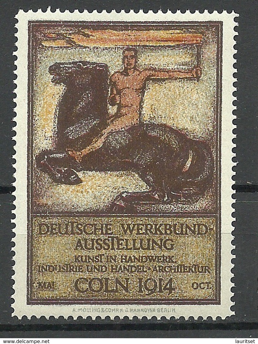 GERMANY 1914 Dt. Werkbund-Ausstellung Kunst In Handwerk Industrie Handel Architektur Werbemarke MNH - Cinderellas