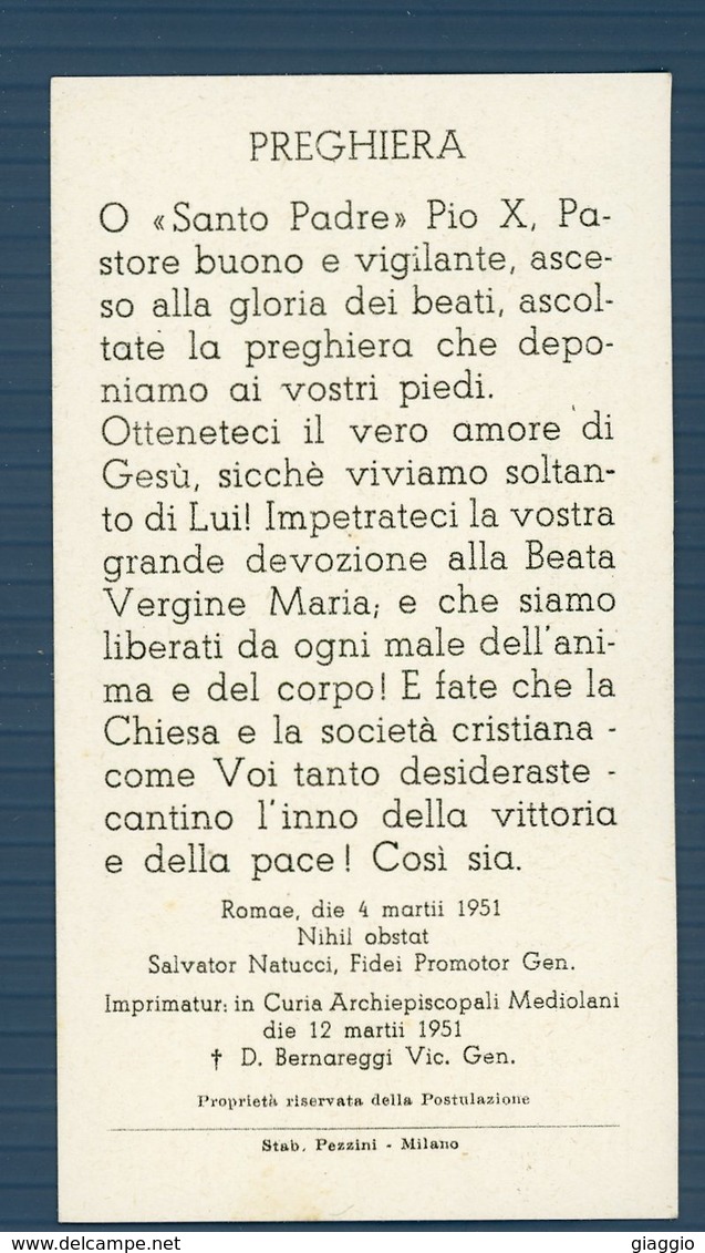 °°° Santino N. 276 - Pie Pastor Bone In Populo Ora Pro Nobis Dominum °°° - Religion & Esotericism