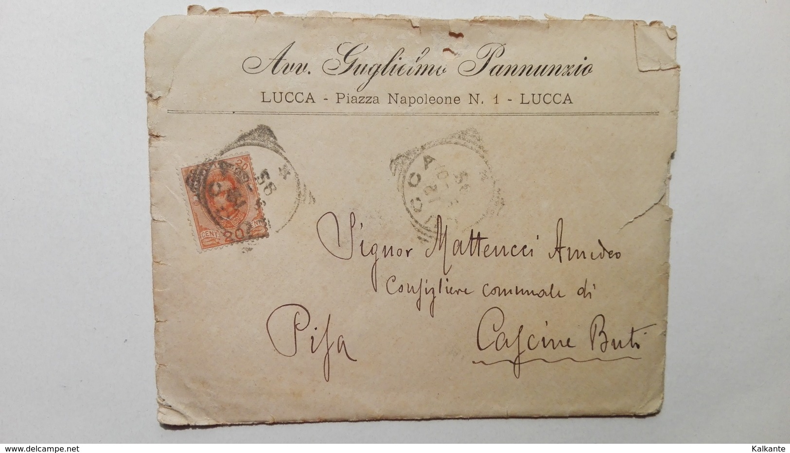 1900 - Lettera Accettazione Di Una Causa Da Parte Di Un Avvocato - Manoscritti