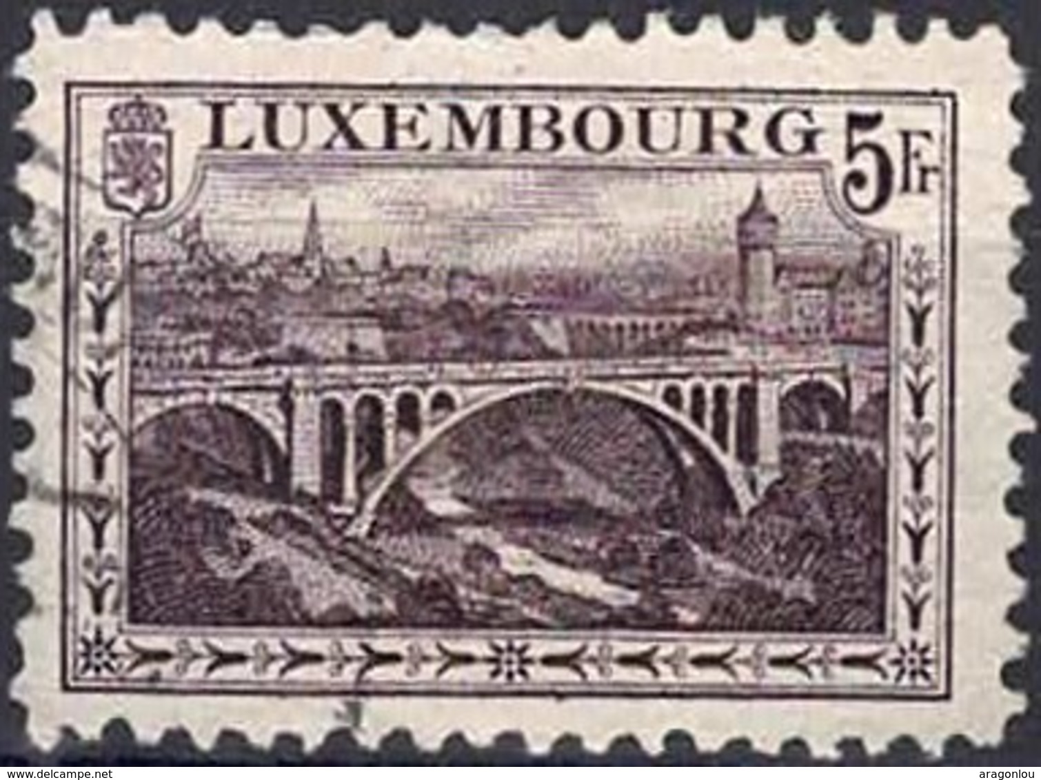 1921 Paysages Pont Adolphe, Oblitéré, Michel 2019: 136A, Valeur Catalogue:12€ - Oblitérés
