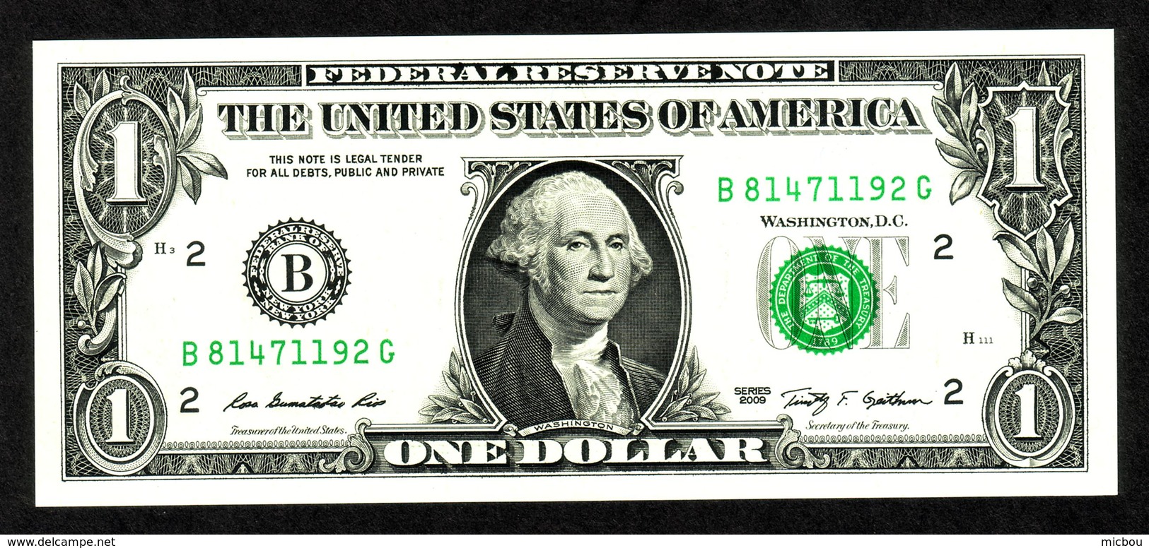 USA, 1$, 2009, UNCL, Serie B - Federal Reserve Notes (1928-...)