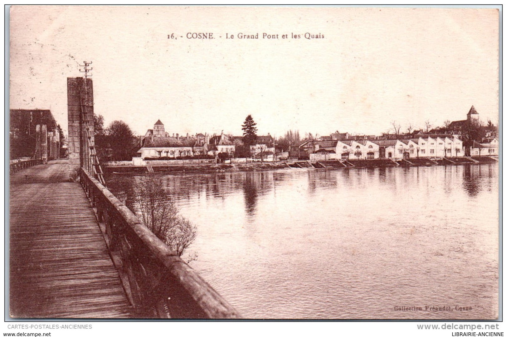 58 COSNE - Le Grand Pont Et Les Quais - Cosne Cours Sur Loire