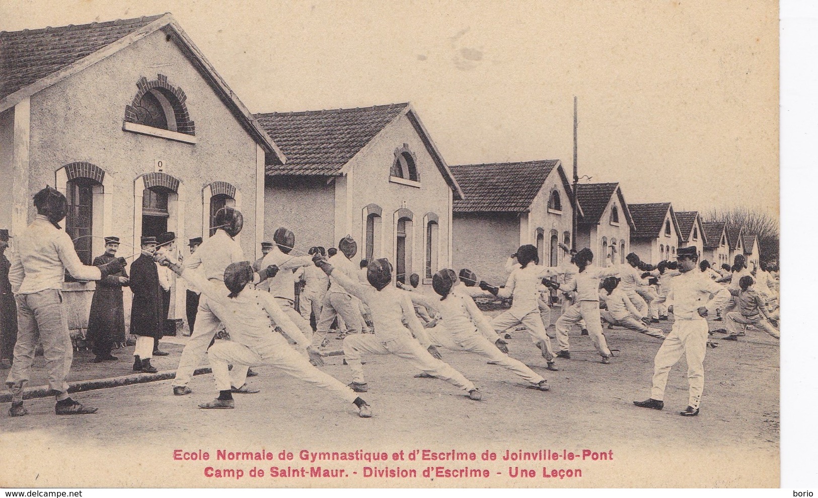 Joinville Le Pont. Ecole Normale De Gymnastique. Camp De St Maur. Division D'escrime. Une Lecon - Joinville Le Pont