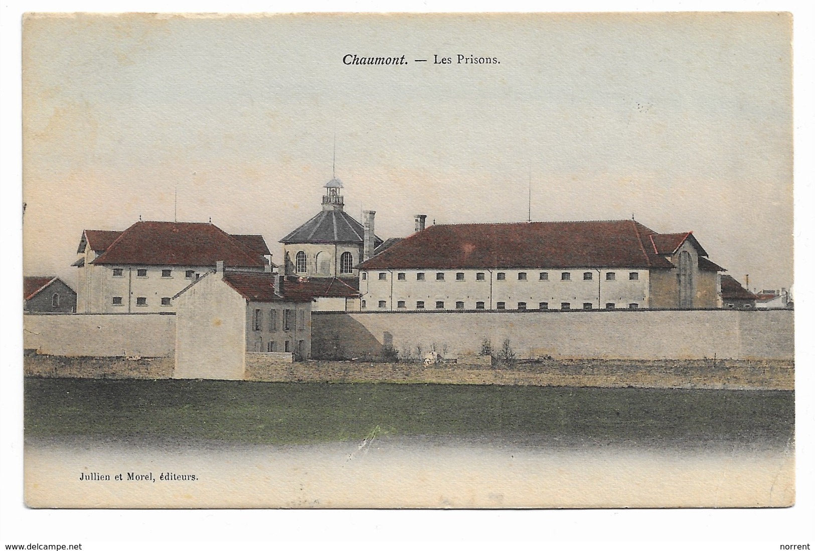 52 CHAUMONT   Les Prisons Carte Colorisée - Chaumont