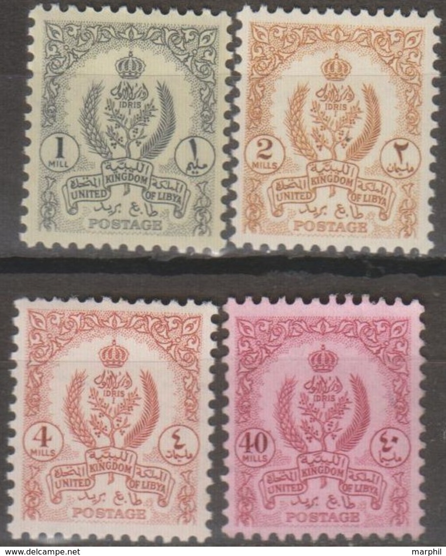 Libia 1955 Selezione 4v MNH - Libia