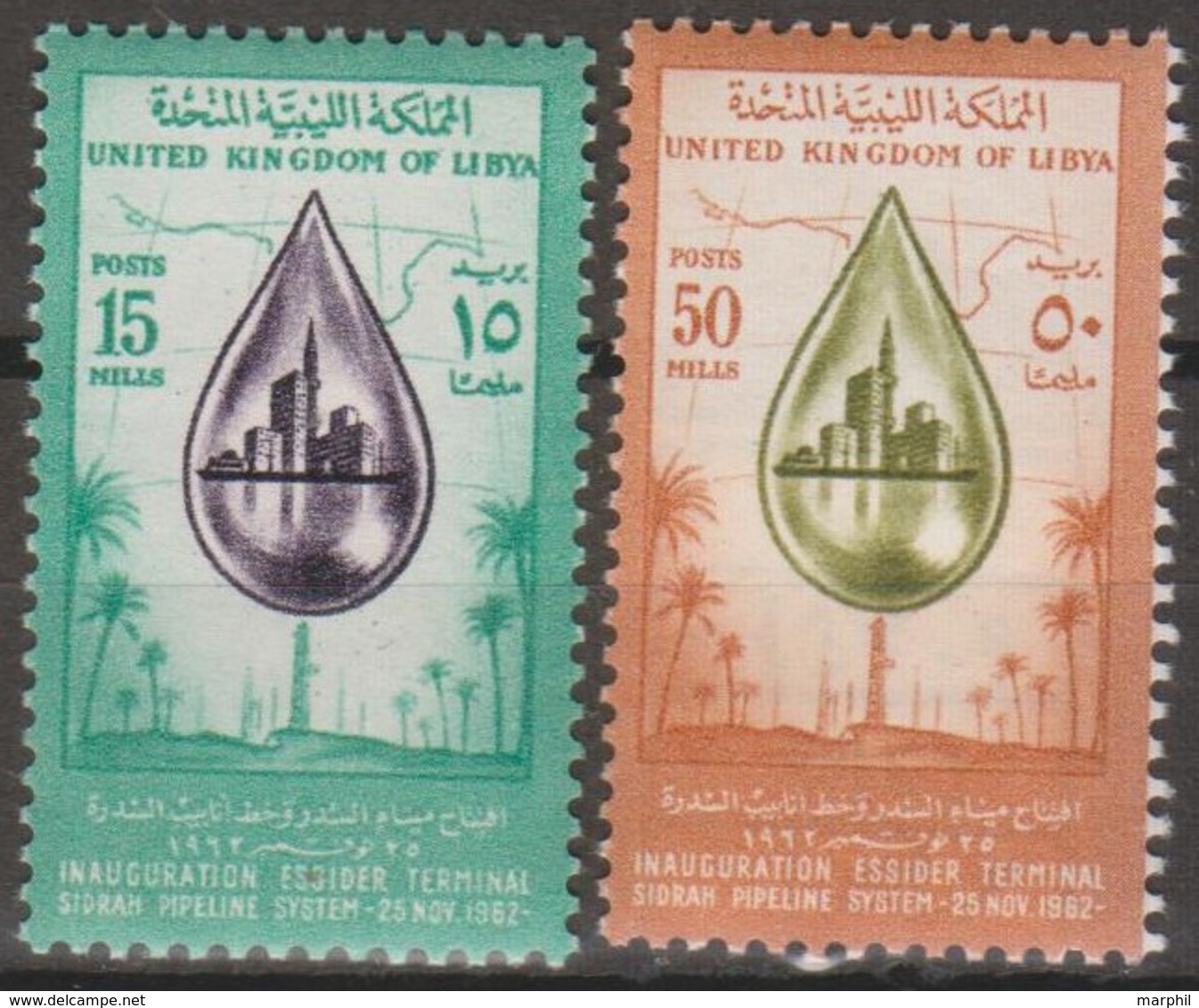 Libia 1962 2v MiN°128-129 MNH - Libia