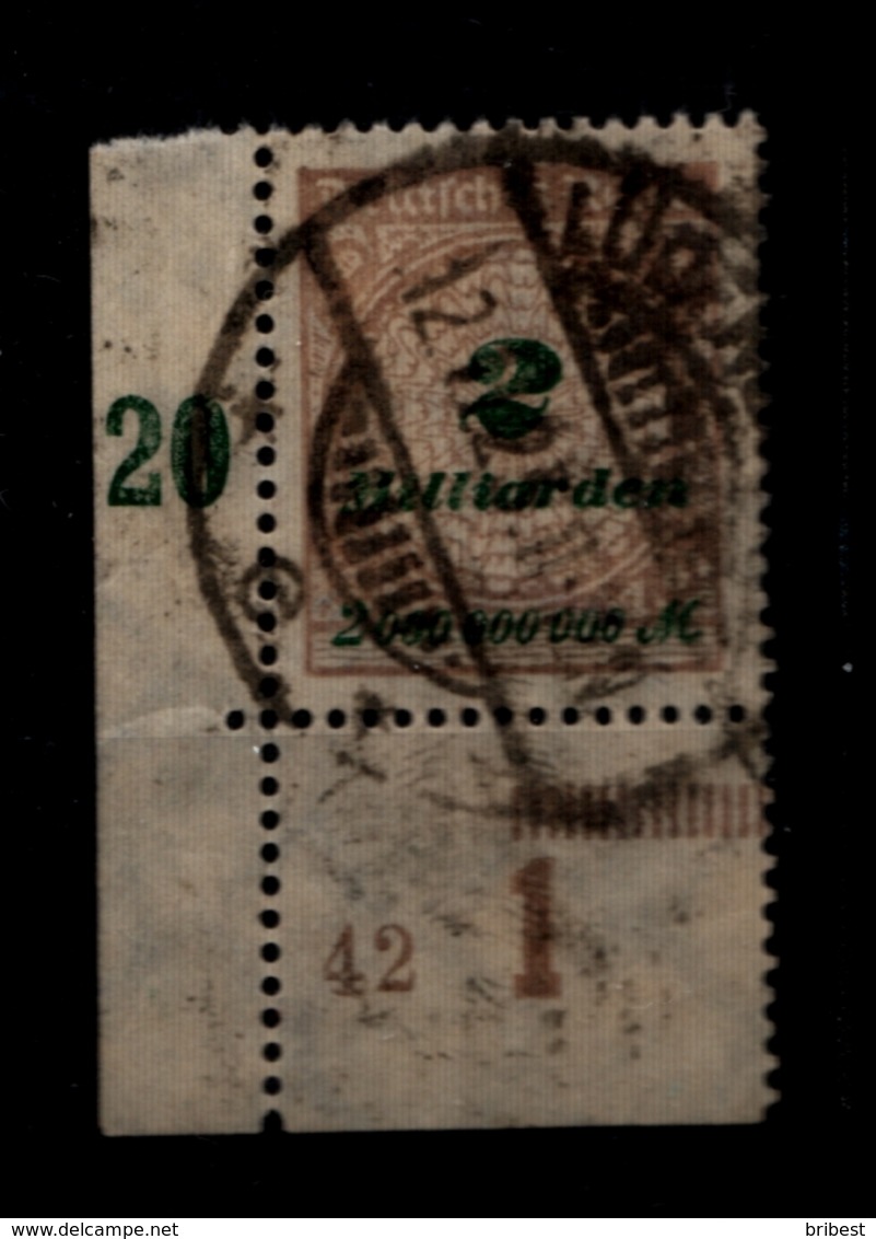 DR 1923 Nr 326A Plattennummer 42 Gestplt Gepr (93012) - Sonstige & Ohne Zuordnung