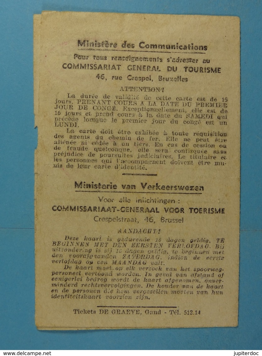 Carte De Vacances Populaires 1947 Bois-du-Luc Bracquegnies Delhaye Marcel - Documents Historiques