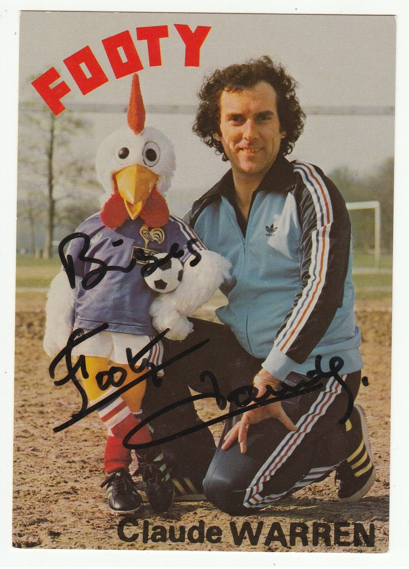 Claude WARREN, Ventriloque Avec FOOTY, Mascotte Coupe Du Monde De Football 1978 - Dédicacée - Artistes