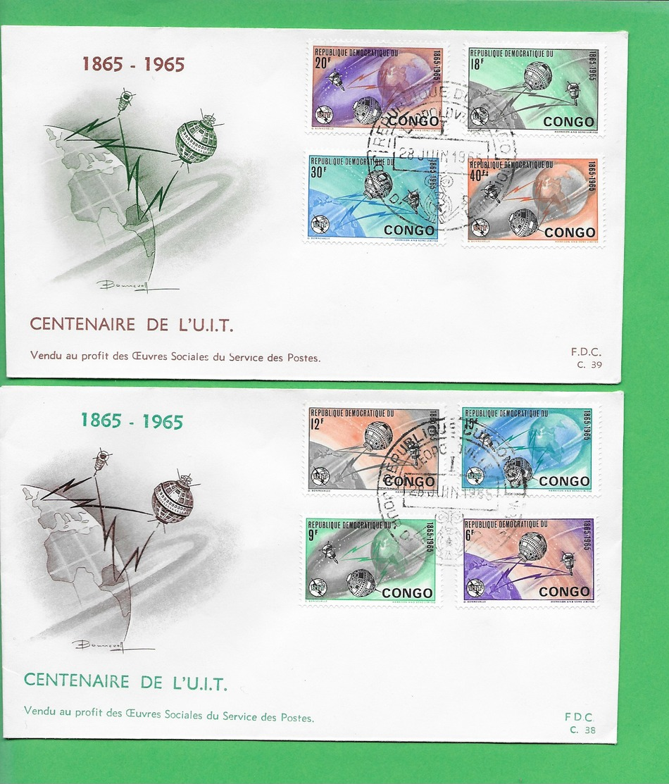 Congo FDC 38-39 - FDC