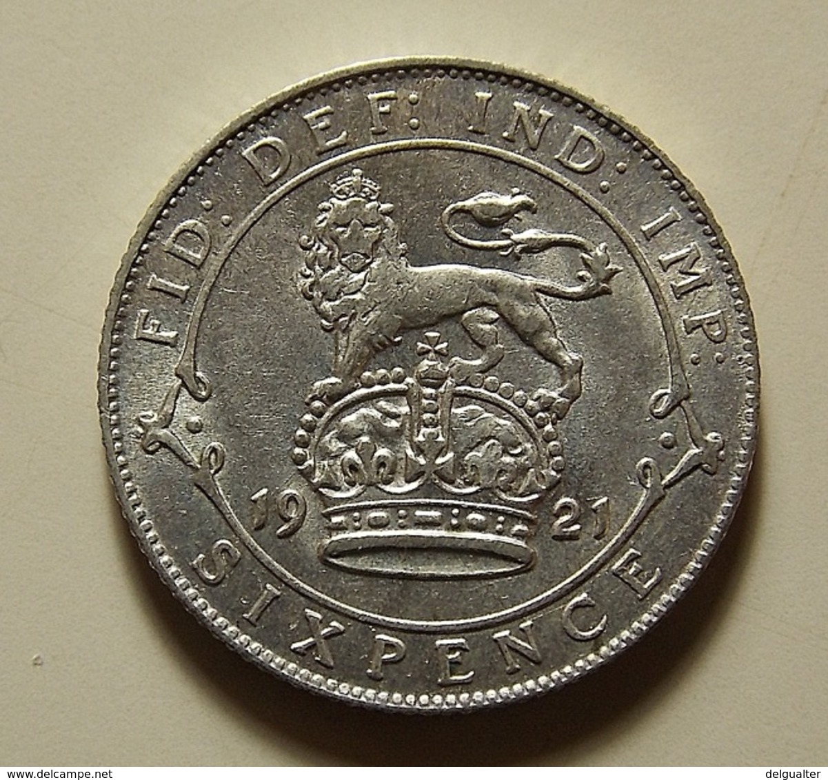 Great Britain 6 Pence 1921 Silver - H. 6 Pence