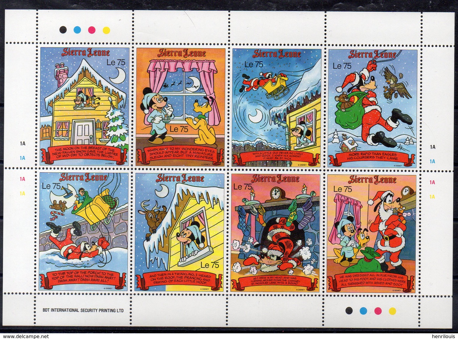 SIERRA LEONE  Timbres Neufs ** De 1990  ( Ref 6013 )  Disney - Sierra Leone (1961-...)