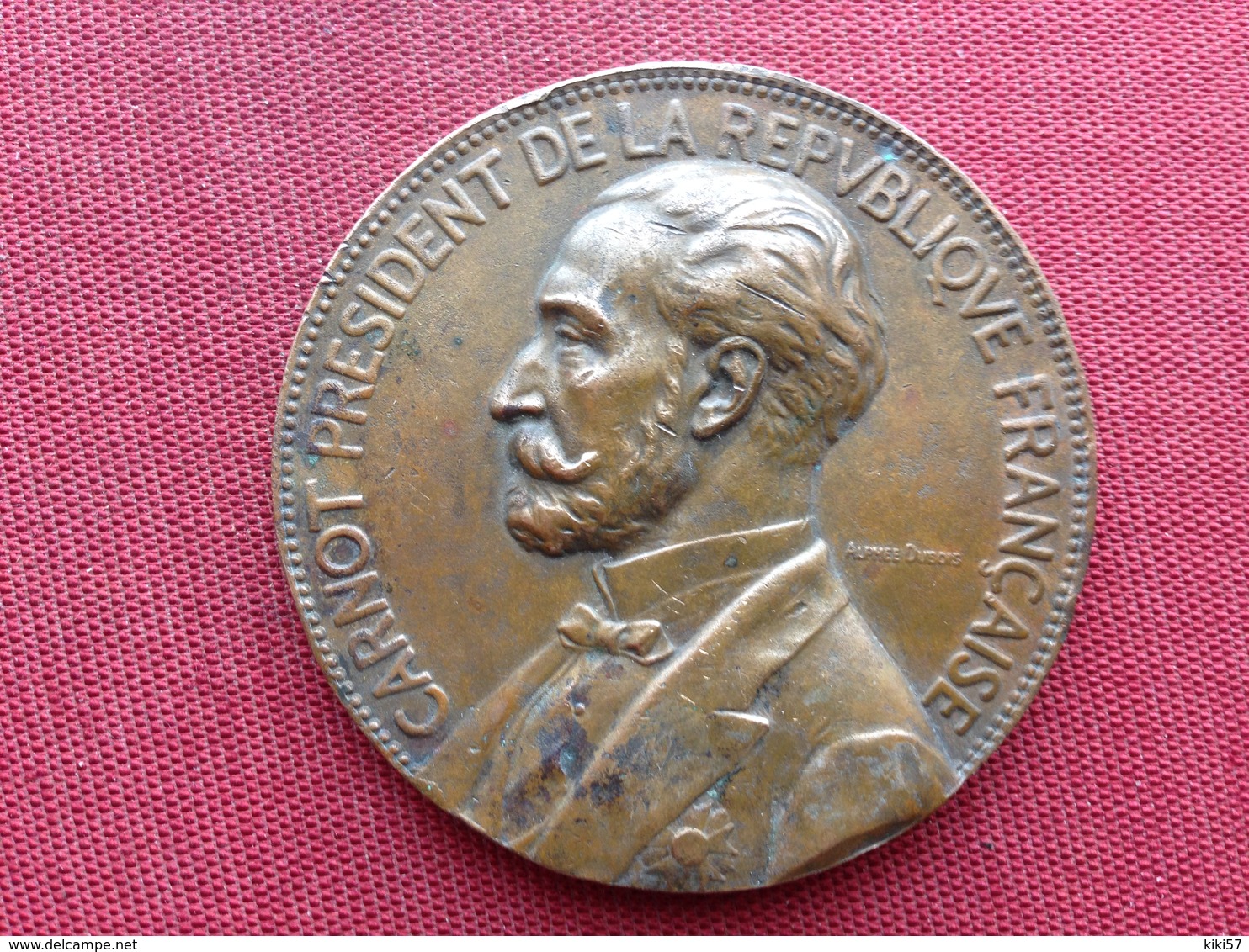 FRANCE Médaille Président Carnot 1889 Diamètre 69 Mm Poids 149 Grs - Royaux / De Noblesse