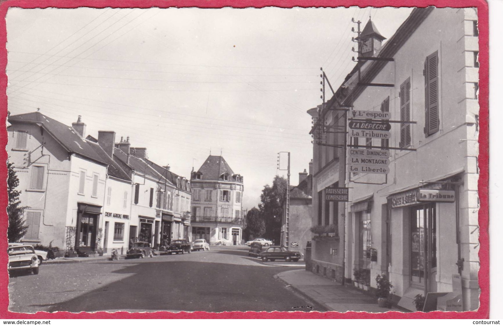 CPSM  03 JALIGNY Sur Besbre  Rue De La Poste  * Format CPA  N°9 - Autres & Non Classés