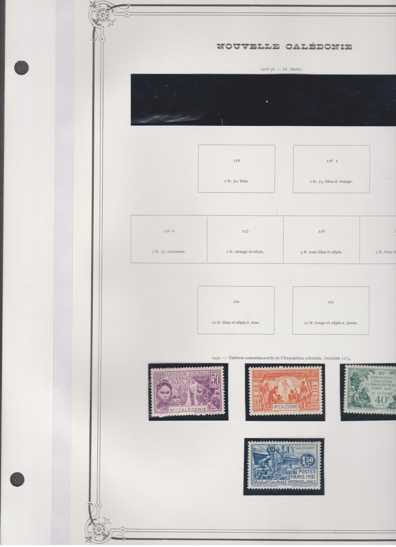 NOUVELLE CALEDONIE Sèrie Complète 4 T Neufs X  N°YT 162 à 165  - 1931 - Exposition Coloniale De Paris - Unused Stamps