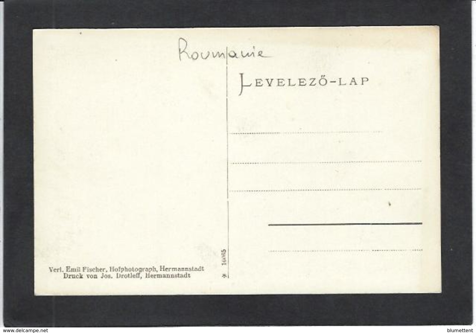 CPA Roumanie Romania Roemenie Type Ethnic Non Circulé Voir Scan Du Dos - Roumanie