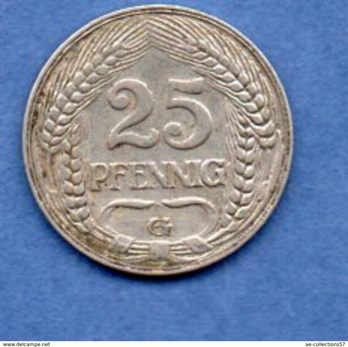 Allemagne  -  25 Pfennig 1909 G  - état  TTB - 25 Pfennig