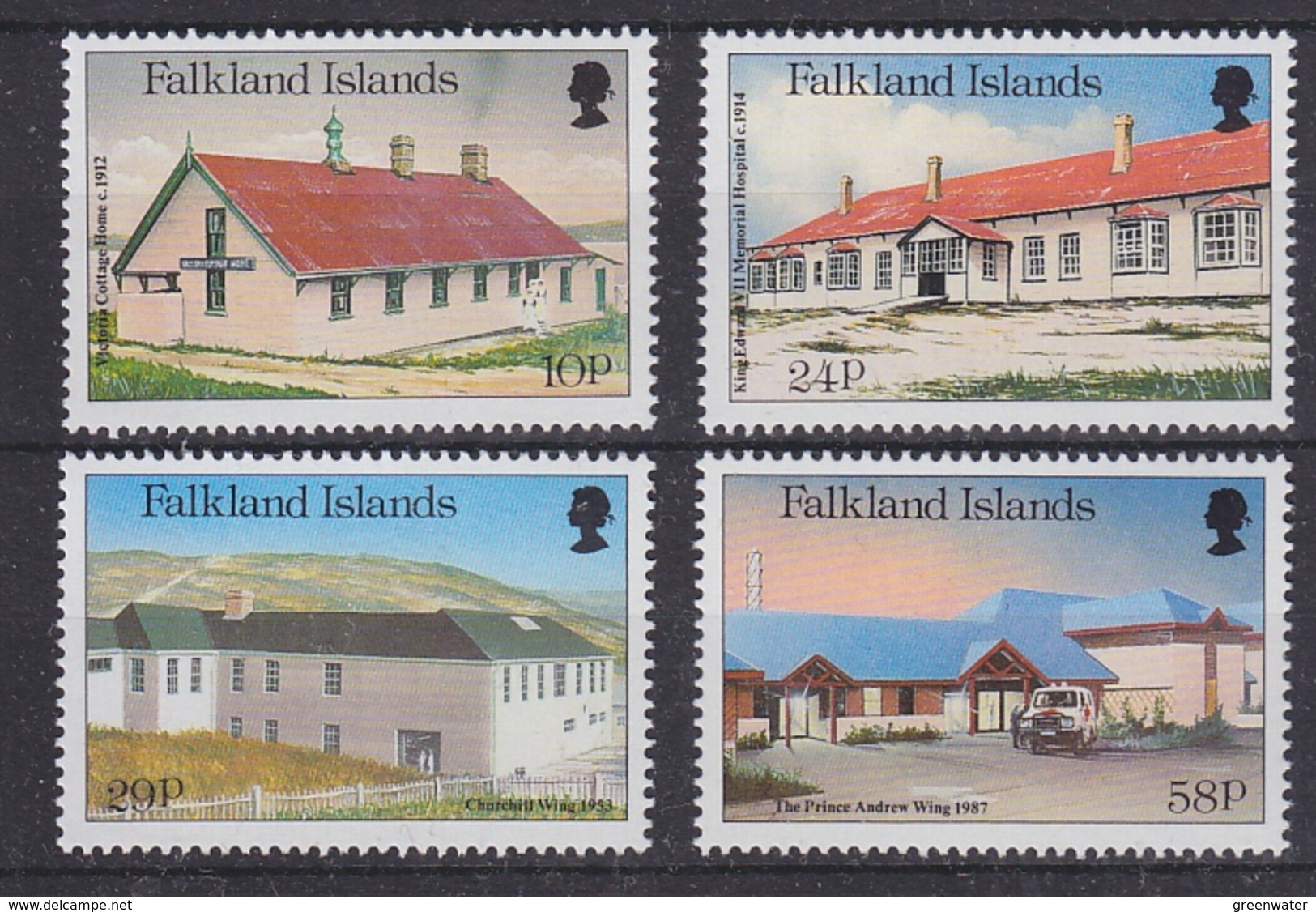 Falkland Islands 1987 Local Hospitals 4v ** Mnh (41727) - Falklandeilanden