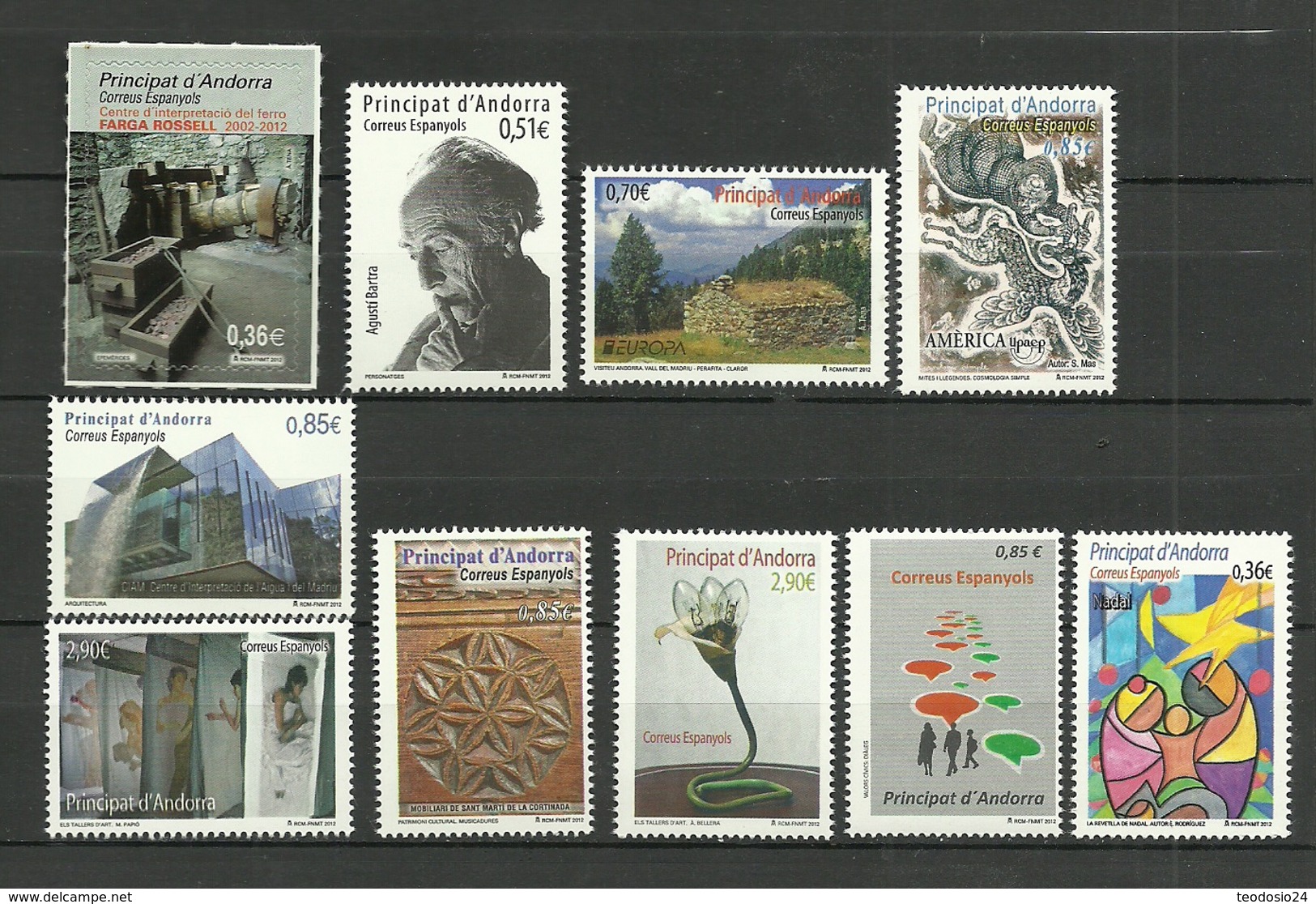 ANDORRA 2012 ** MNH - Nuevos