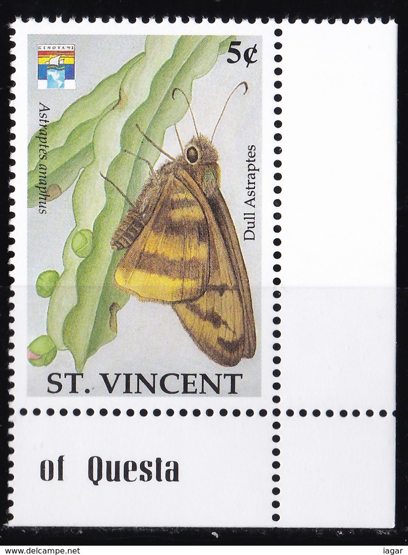 THEMATIC BUTTERFLIES - ST. VINCENT - Farfalle