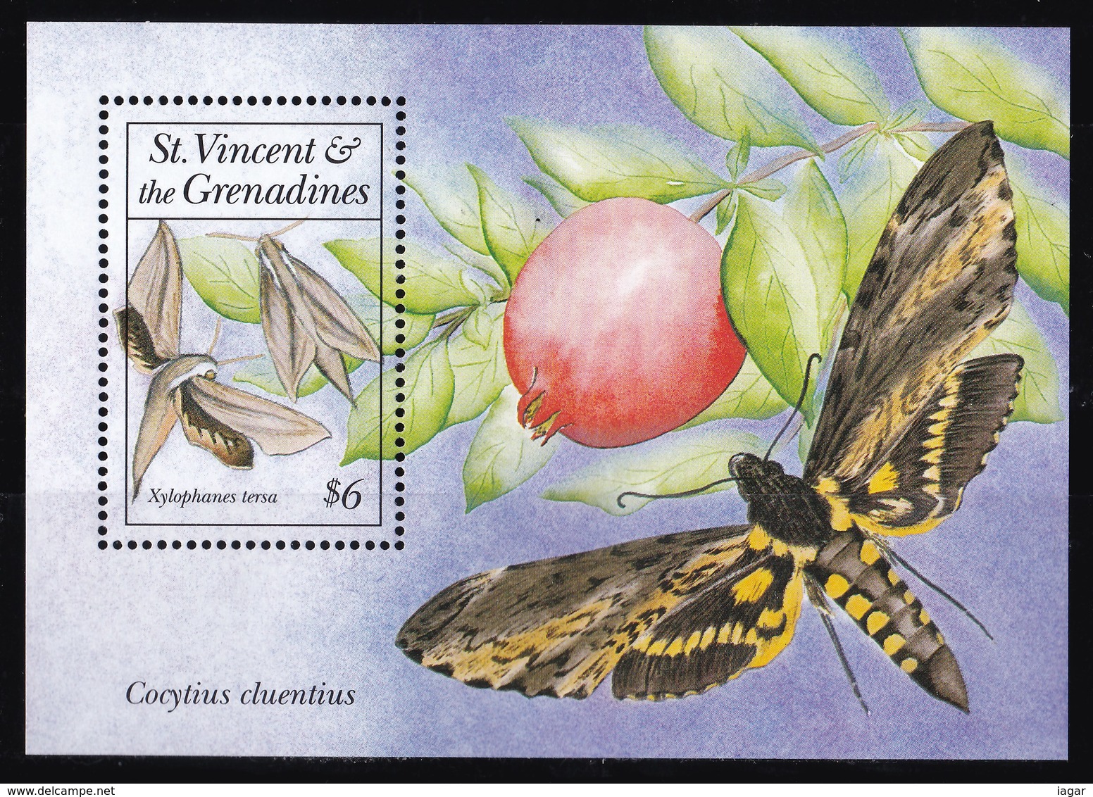 THEMATIC BUTTERFLIES - ST. VINCENT & GRENADINES - Farfalle