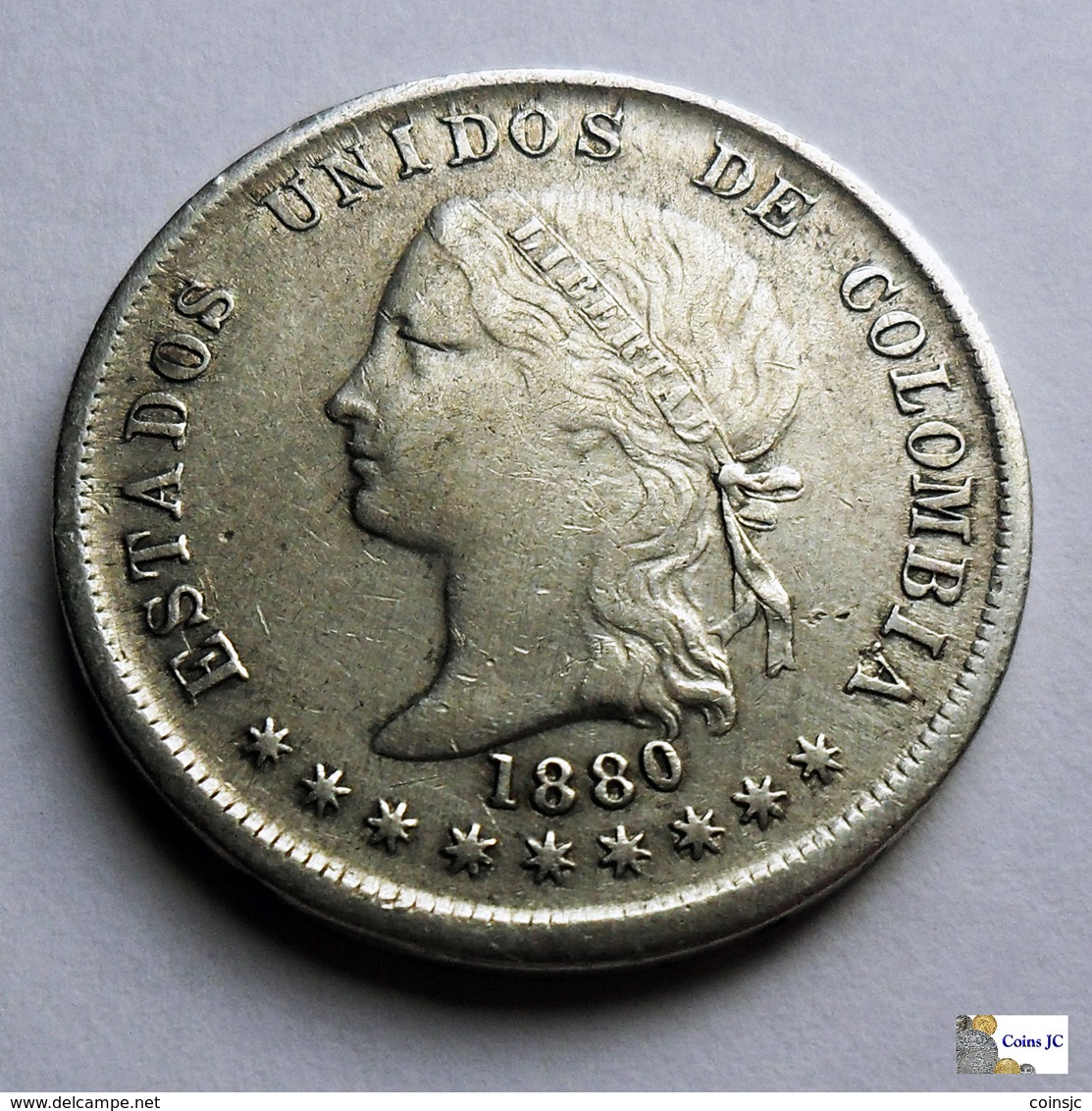 Colombia - 50 Centavos - 1880 - Colombia