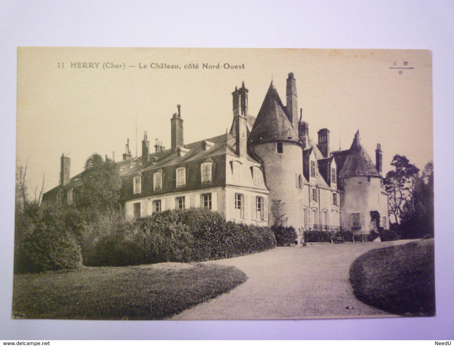 HERRY  (Cher)  :  Le Château , Côté Nord-Ouest   1932   XXX - Sonstige & Ohne Zuordnung
