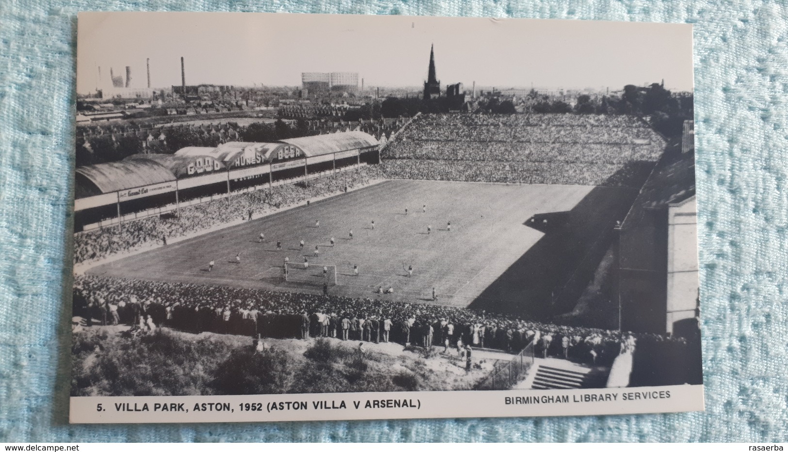 Birmingham Aston Villa Park Stadium  Cartolina Stadio Postcard Stadion AK Carte Postale Stade Estadio - Football