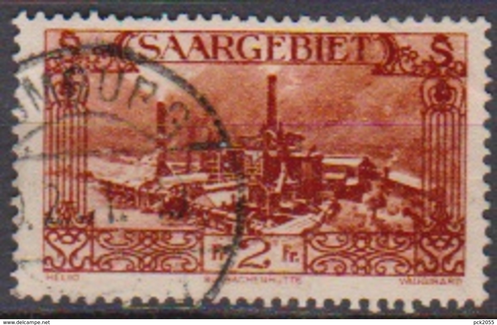 Saarland 1926 MiNr.119 O Gest.Landschaftsbilder Burbacher Hütte ( 8569 ) Günstige Versandkosten - Used Stamps