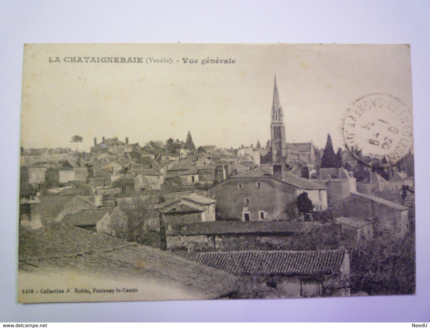 LA CHATAIGNERAIE  (Vendée)  :  Vue Générale  1924   XXX - La Chataigneraie