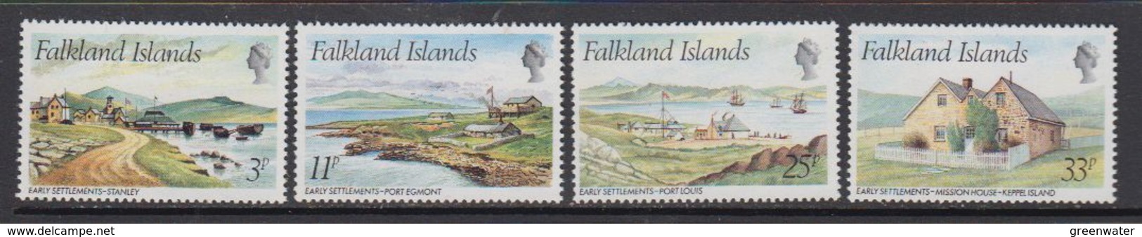 Falkland Islands 1981 Early Settlements 4v ** Mnh (41731) - Falklandeilanden