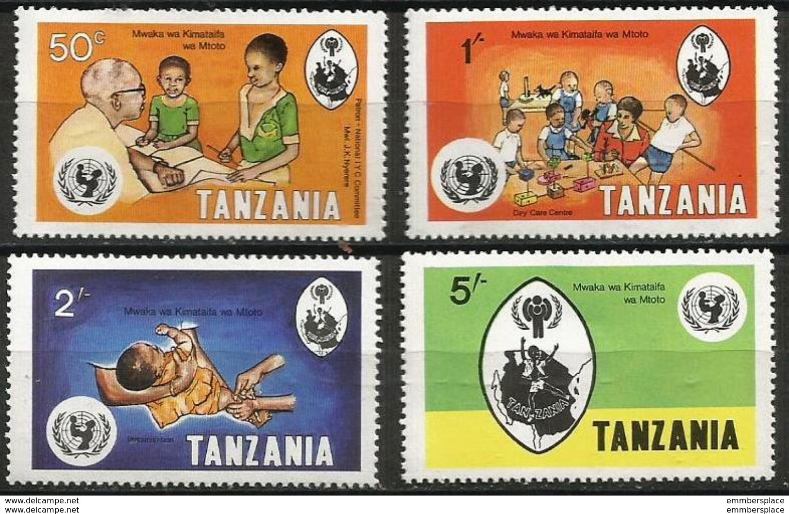 Tanzania  - 1979 Year Of The Child Set Of 4   MNH **   Sc 123-6 - Tanzania (1964-...)