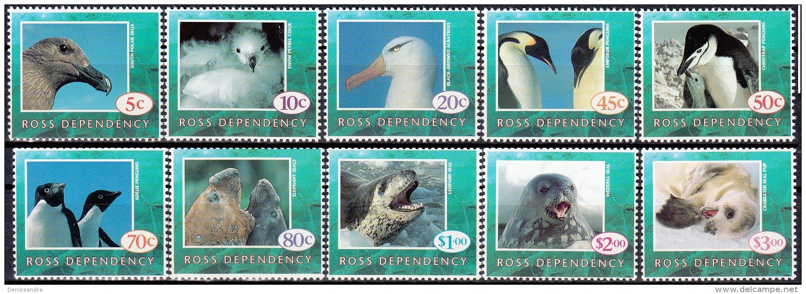 Ross Depency 1994 Michel 21 - 30 Neuf ** Cote (2005) 9.10 Euro Animaux Des Zones Polaires - Unused Stamps