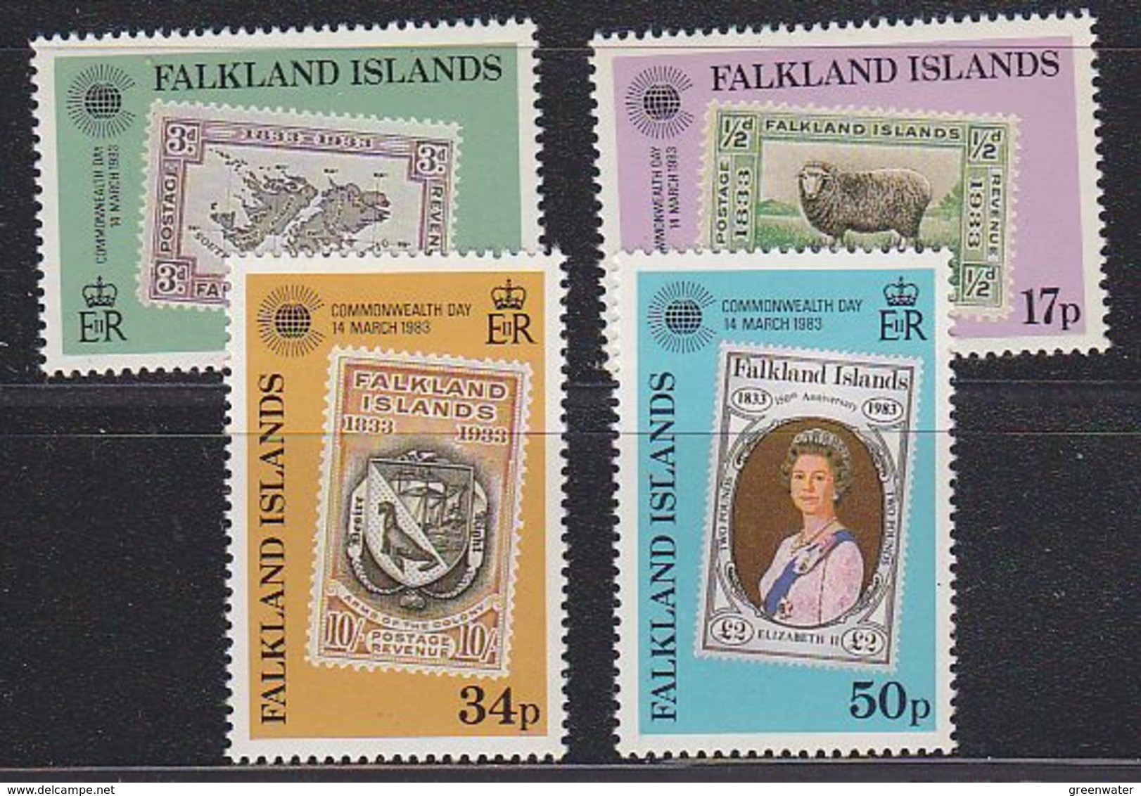 Falkland Islands 1983 Commonwealth Day 4v ** Mnh (41733) - Falklandeilanden