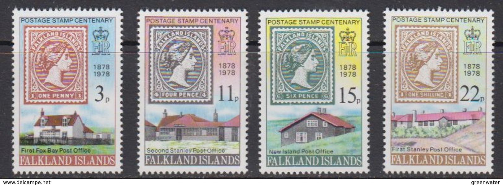 Falkland Islands 1978 Centenary Of Falkland Islands Stamps 4v ** Mnh (41734) - Falkland Islands