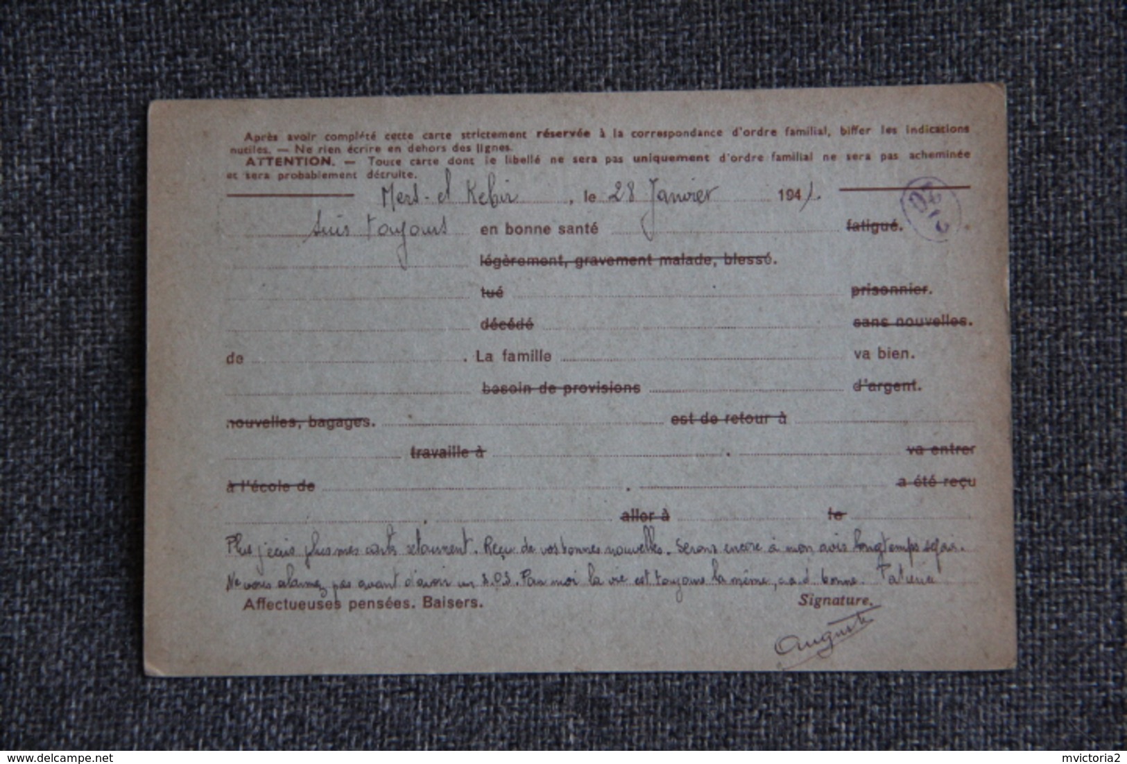 Entier Postal Sur Carte Postale D'ORAN ( Bâtiment De Ligne DUNKERQUE) Vers PARIS ( 1941) - Covers & Documents
