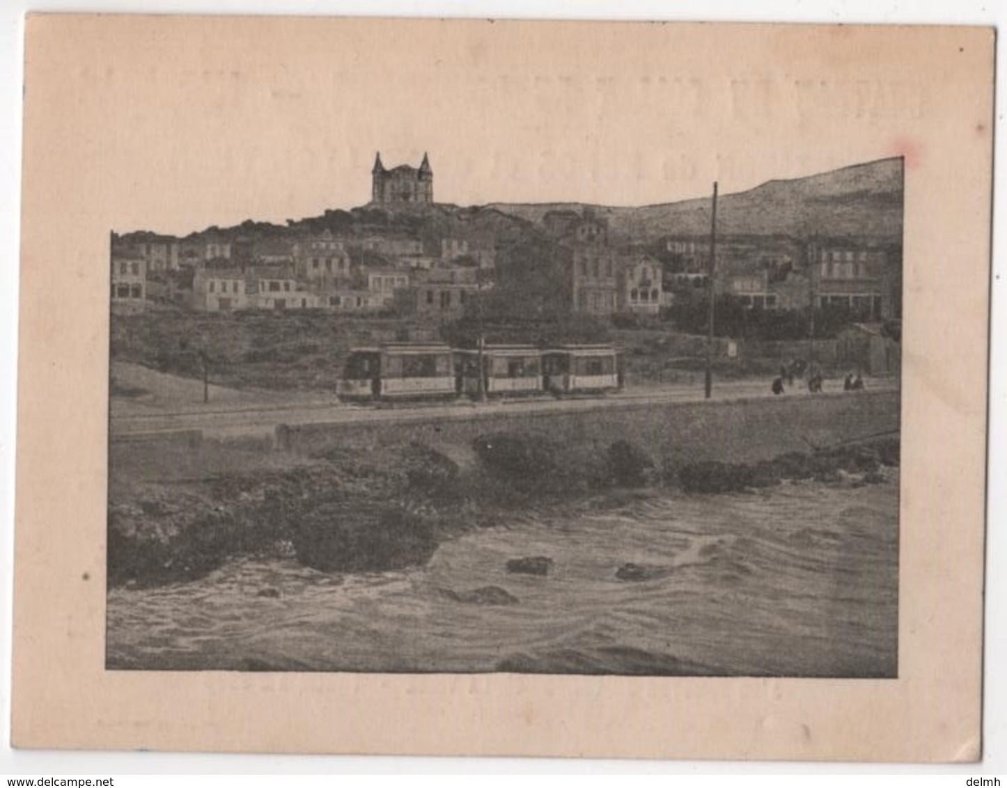 13 Marseille Banlieue Carte Publicitaire Chateau Du Collet De Bonneveine Tramway à 2 Sous - Südbezirke, Mazargues, Bonneveine, Pointe Rouge, Calanque-Felsen