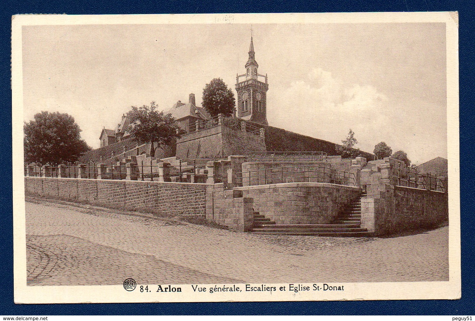 Arlon. Escaliers Et église Saint-Donat. 1937 - Arlon