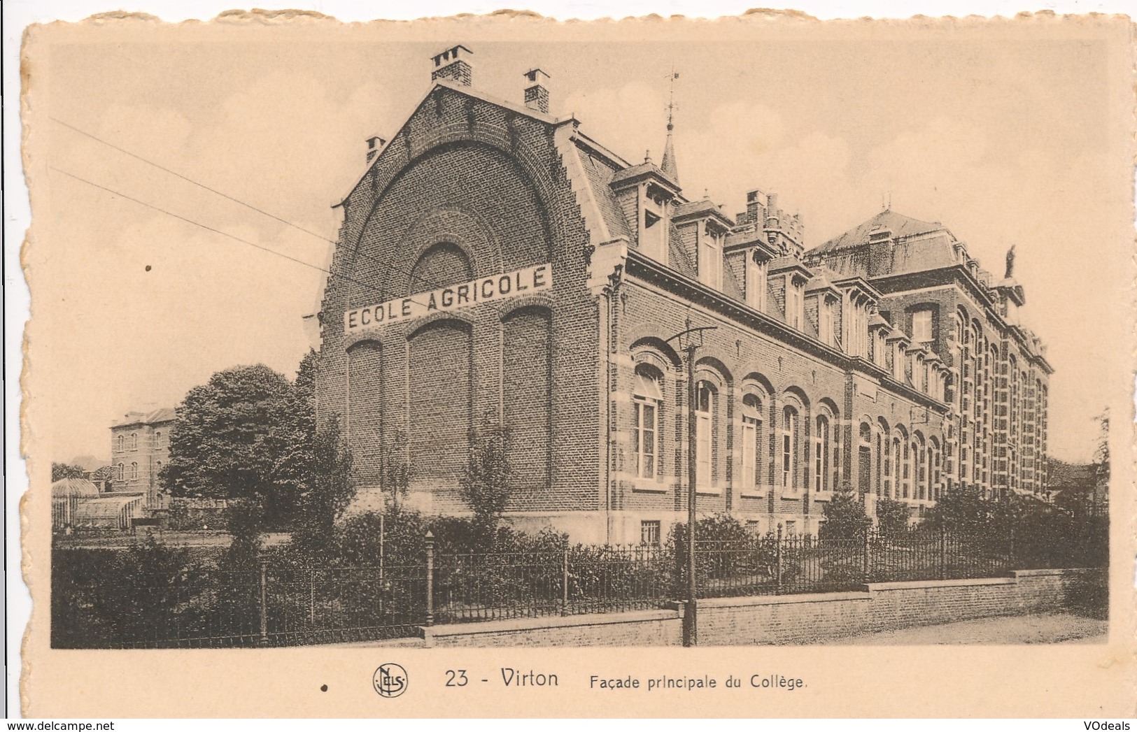 CPA - Belgique - Luxembourg - Virton - Façade Principale Du Collège - Virton