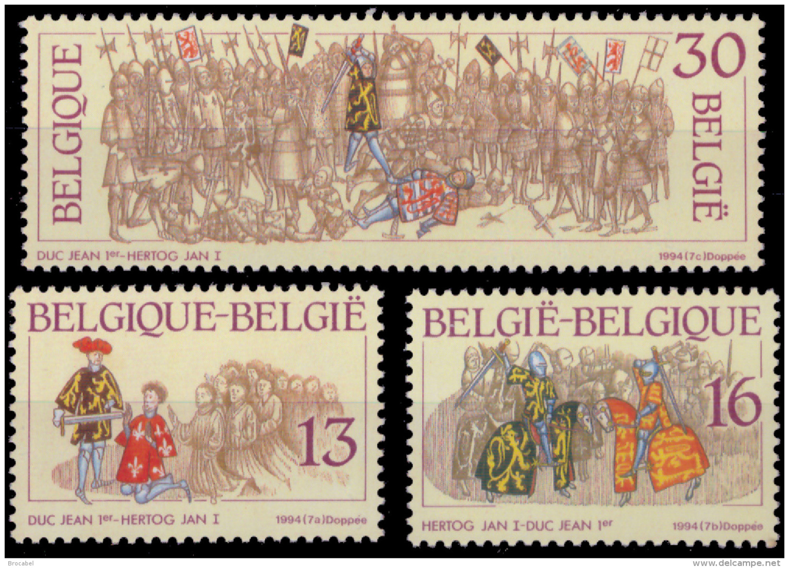 Belgium 2552/54**  Histoire  MNH - Unused Stamps