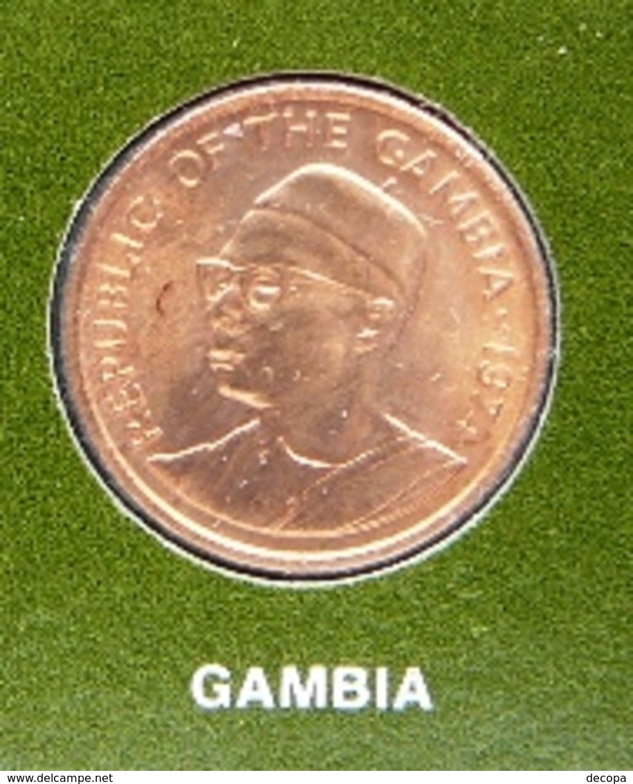 Gambia  Numisletter Coin 1 Butut 1974 + Stamp Michel Nr 352 - Gambie