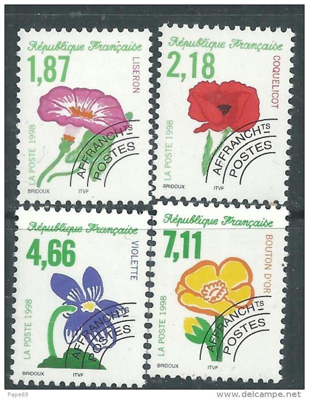 France  Préoblitéré N° 240 / 43 XX Fleurs Sauvages  : Les 4 Valeurs  Sans Charnière, TB - 1989-2008