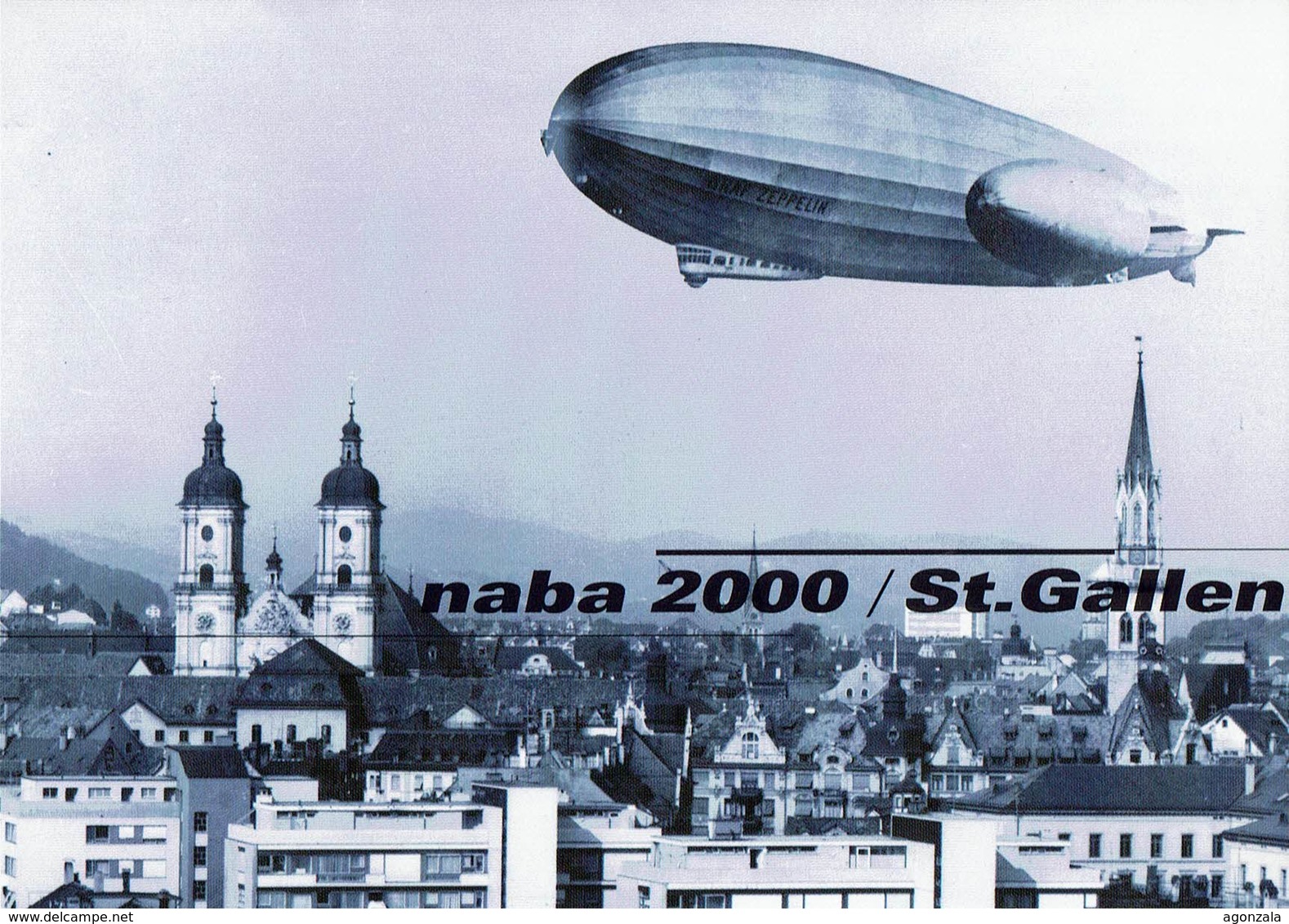 2000 HELVETIA SUISSE ENTIER POSTAL - NABA 2000 ST.GALLEN JOURNÉE DE LA NAVIGATIO AÉRIENNE ZEPPELIN - Zeppelins