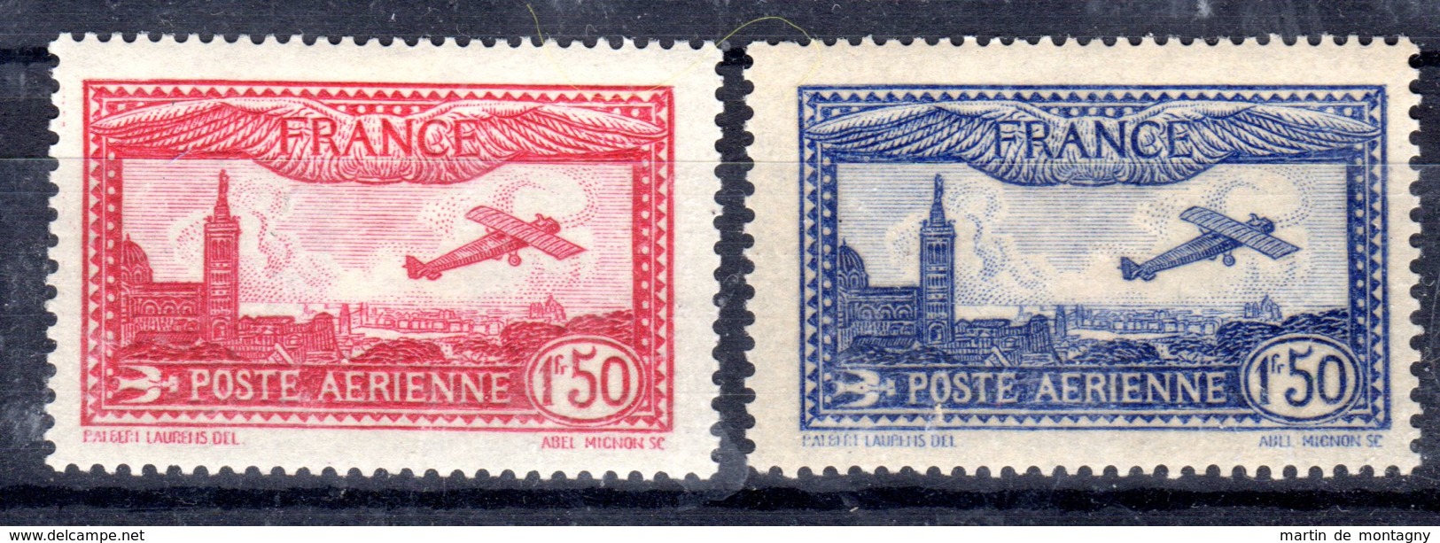 8.6.1930 Und 11.11.1930; Flugpostmarken; Mi-Nr. 251 + 255, Ungebraucht *, Los 50915 - 1927-1959 Mint/hinged