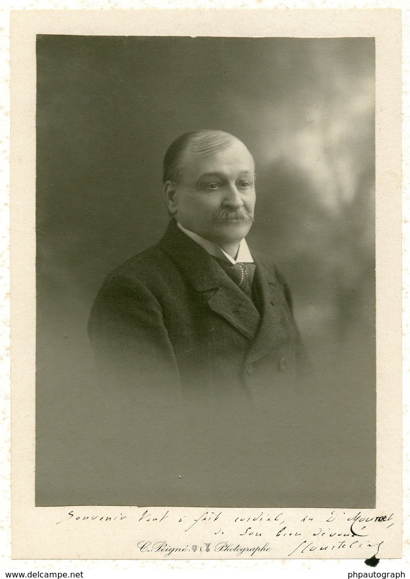 Georges Courteline (1858-1929) - Dramaturge Français - RARE Photo Dédicacée - Autres & Non Classés